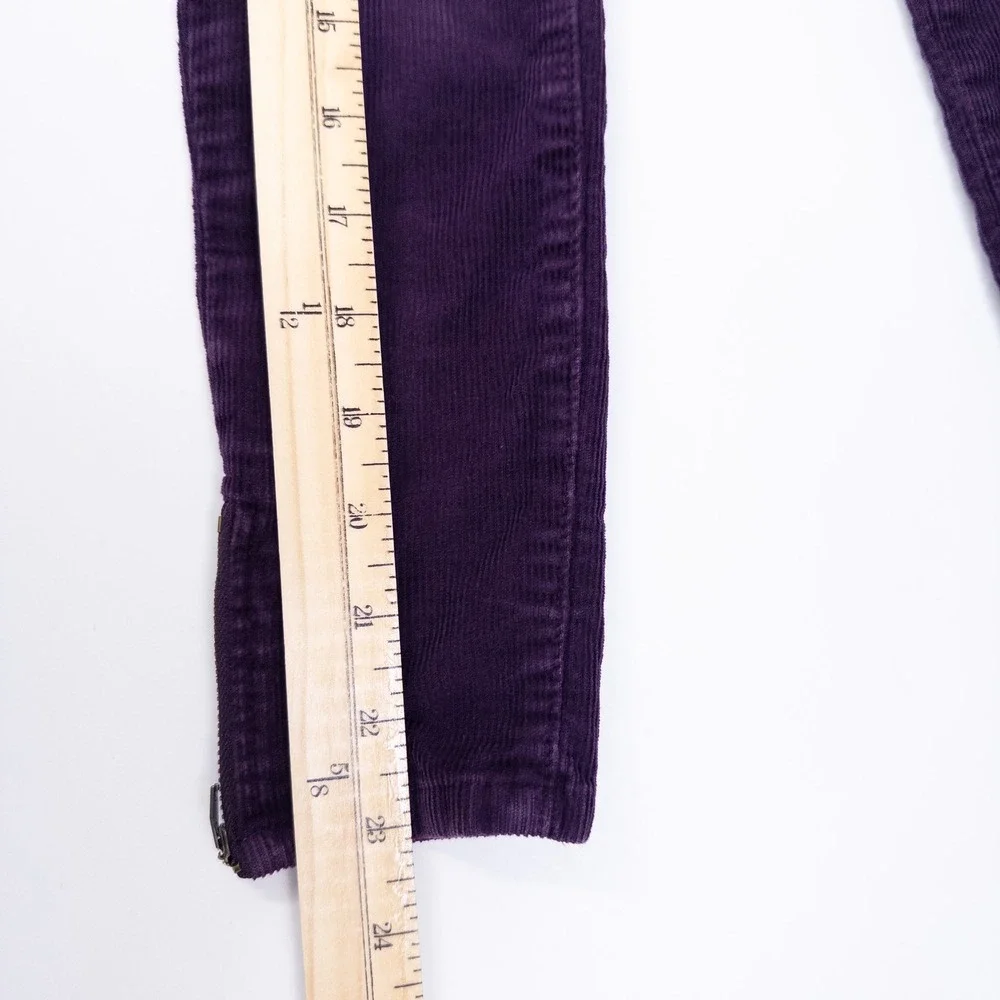 Ralph Lauren Corduroy Pants Kids 5 Purple‎ Slim Fit Ankle Zip Adjustable Waist